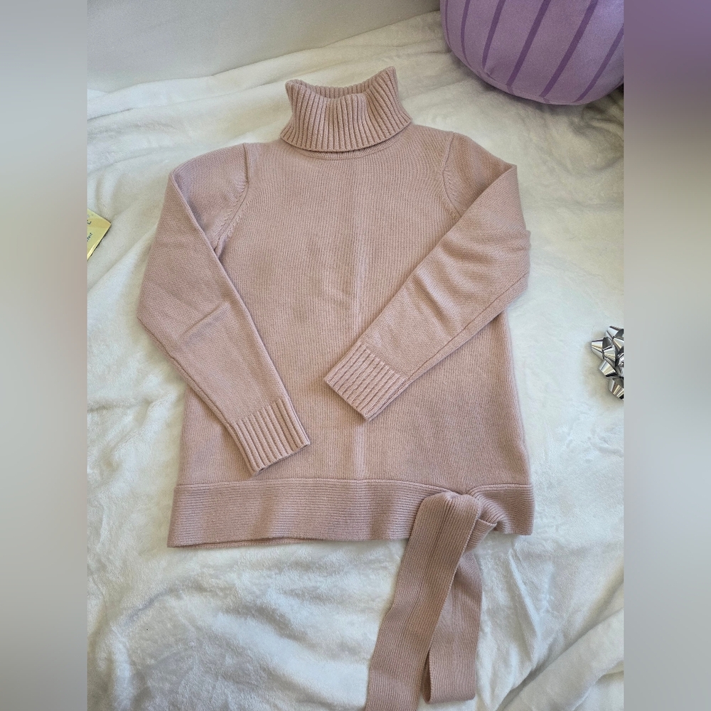 Michael Kors Women's Pink Turtleneck Sweater